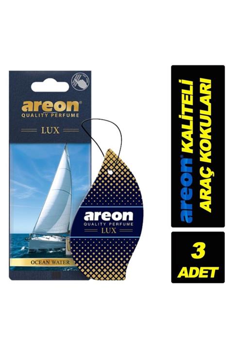 Areon Lux Ocean Water ''3 Lü Paket '' 'kaliteli Araç Kokusu'