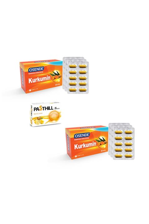 Tab İlaç Osende Kurkumin 30 Kapsül X2 Adet + Pasthill 1 Adet