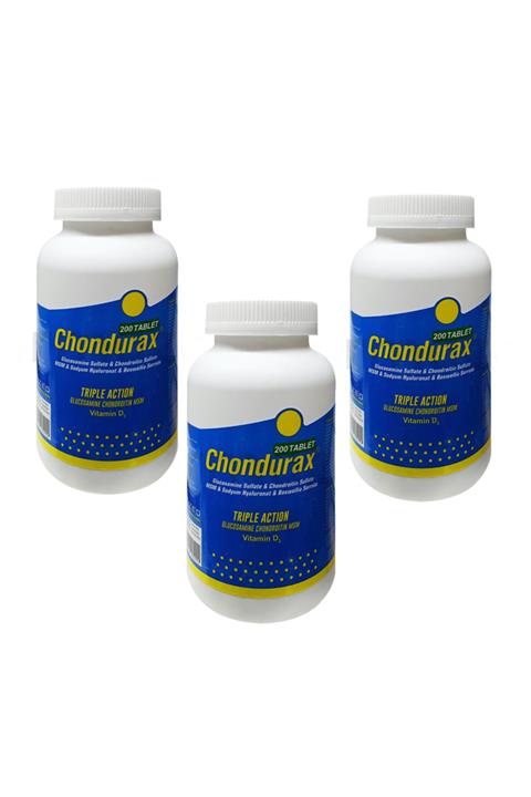 Chondurax Triple Action D3 Vitamin 200 Tablet X 3 Adet