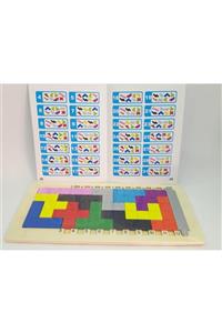 Trendyıldızı Ahşap Katamino Üstün Zeka Oyun Yap Boz Puzzle Seti