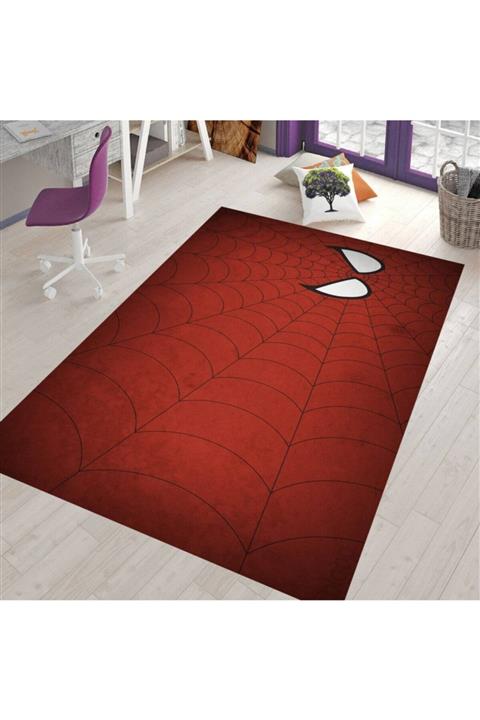 Veronya Tafting Dokuma Modern Ev Dekor Halısı Örümcek Adam Spiderman Halısı
