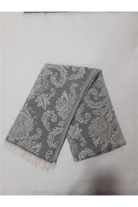 Romans Bambu Peştemal Gri Jakarlı