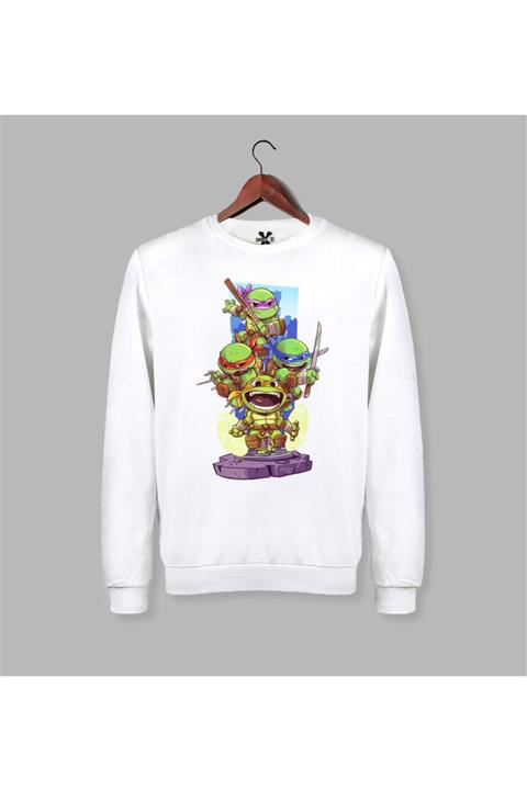 Darkia Ninja Turtles - Kaplumbağalar Baskılı Sweatshirt