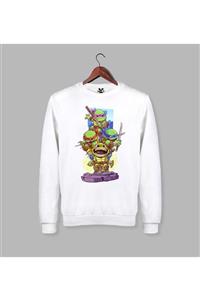 Darkia Ninja Turtles - Kaplumbağalar Baskılı Sweatshirt