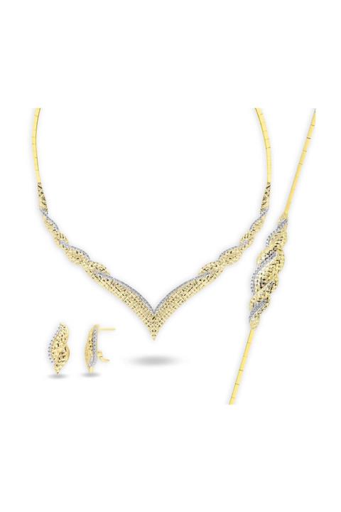 Lilarote Pırlanta Kraliçe Taç Modeli Altın Takı Seti