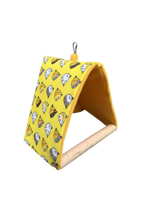 Kuşarkadaşım Sultan Papağanı Uyku Salıncağı  Sarı Rüzgar Kesen Çadır Salıncak