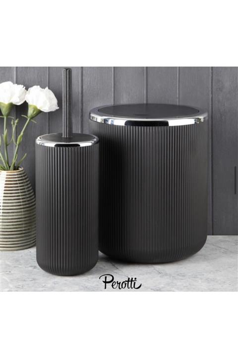 Perotti Lısbone Sılver 2 Parça Banyo Takımı Siyah 13167