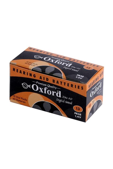 Oxford 13 Numara Işitme Cihaz Pili 60 Adet Pr48 Kulaklık Pili