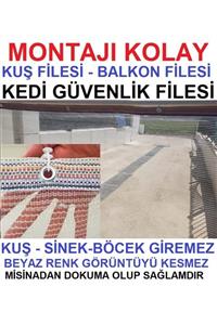 Asenya Kuş Filesi 4x6 M Balkon Filesi Kedi Filesi Koruma Filesi Dolu Filesi Kuş Önleme Filesi