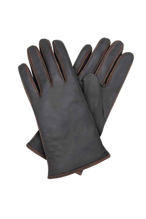 Desa Kahve Kadın Eskitme Deri Eldiven