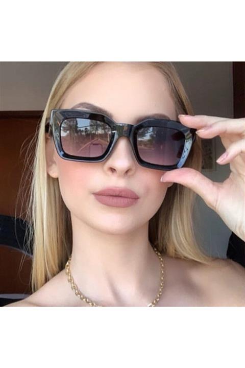 End Point Kare Kadın Siyah Güneş Gözlüğü