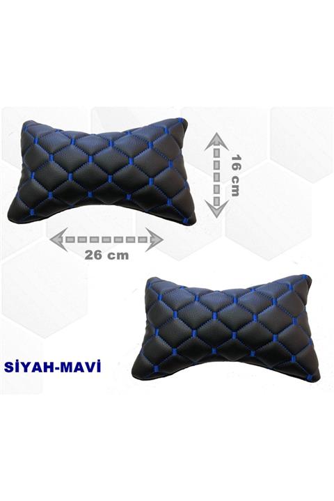 Point Citroen C4 Hb 2005-2010 Arası Oto Koltuk Boyunluk Suni Deri Ve Jarse 2 Adet