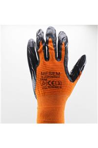 Meşem El-110 Zebra Nitril Eldiven Turuncu (12 Adet)