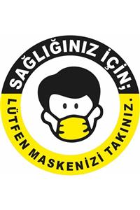 ZeytinReklam Maskenizi Takınız Etiketi
