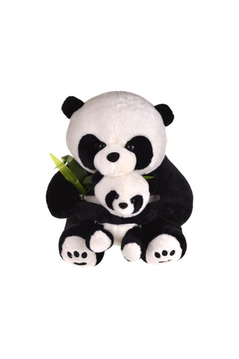 Can Ali Toys Peluş Yavrulu Panda 40 Cm