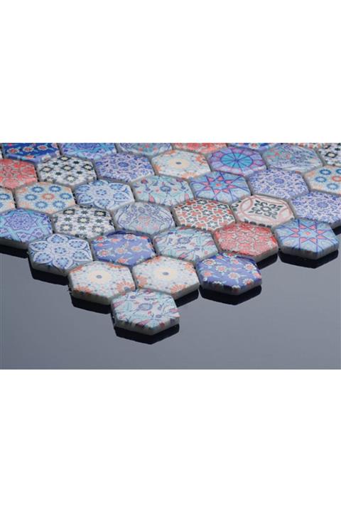 YAPISINDAVAR Dijital Baskılı Altıgen Mozaik - Fbdj 007