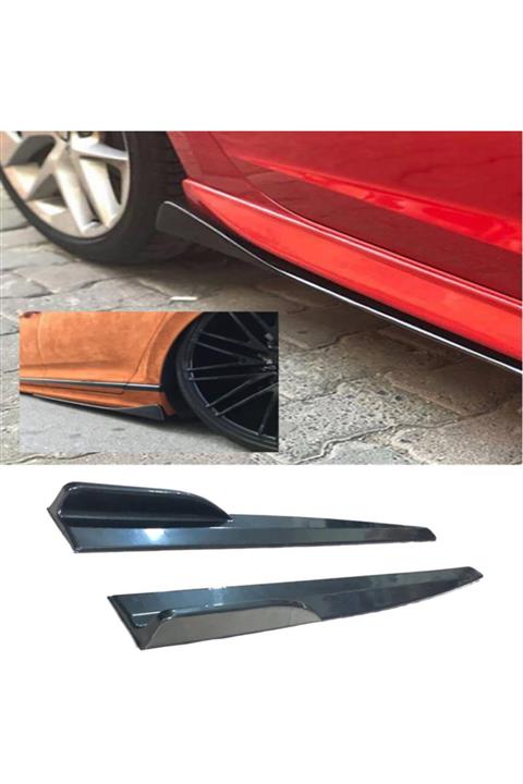 MKG Volvo S70 1996-2000 Kulaklı Yan Marşpiyel Altı Lip Kısa 86 Cm Piona Black