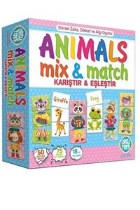 AyasEğiticiOyuncak Circle Toys Anımals Mıx&match ( Karıştır & Eşleştir ) 72 Parça Puzzle