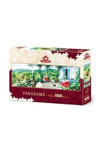 Art Puzzle 1000 Parça Panorama Puzzle : Verandadaki Misafir