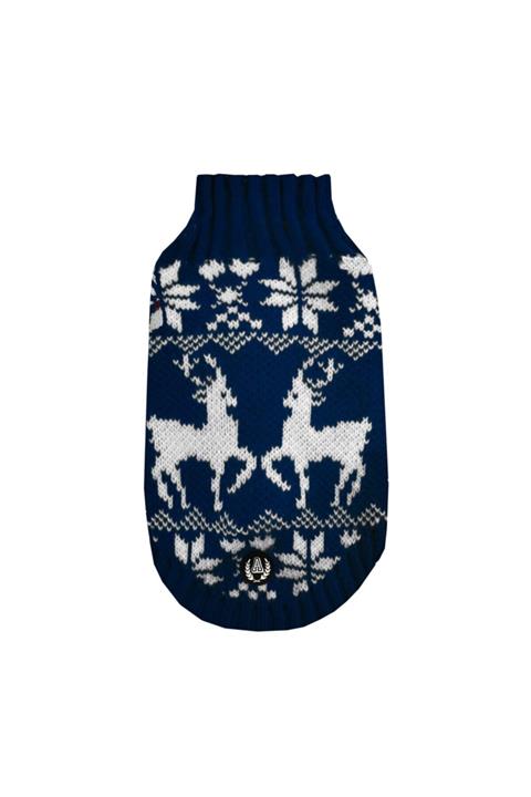 Alphadog Noel Navy Kedi Ve Köpek Triko Hırka Kıyafet