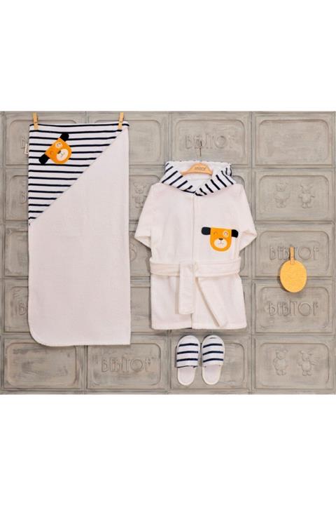 Bebitof Köpekli Bornoz Seti