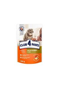 Club4Paws Tavşanlı Premium Pouch Kedi Konservesi 100gr 24 Adet