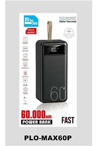 Enshall Powerbank 60.000 Mah Taşınabilir Led Ekran Göstergeli Hızlı Şarj Özellikli