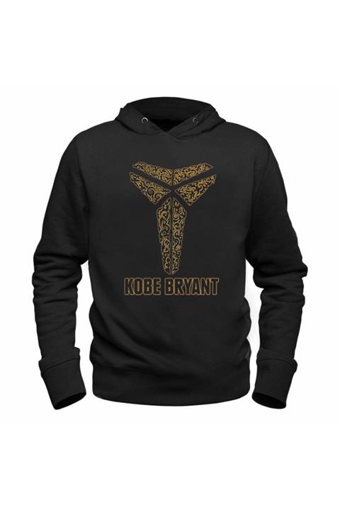 Alfa Tshirt Kobe Bryant Tasarımlı Resim Baskılı Siyah Sweatshirt