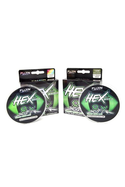 Fujin Hex Braid 8x 300mt Multicolor Pe Ip Misina
