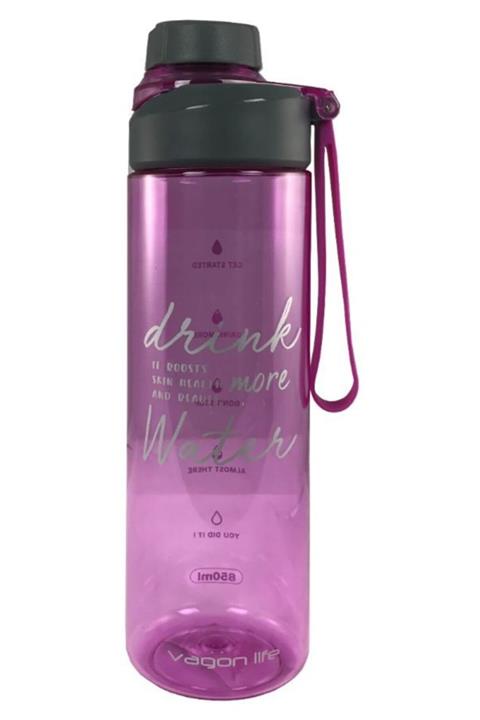 Vagonlife Silikon Askılı 850 Ml Pembe Matara Suluk