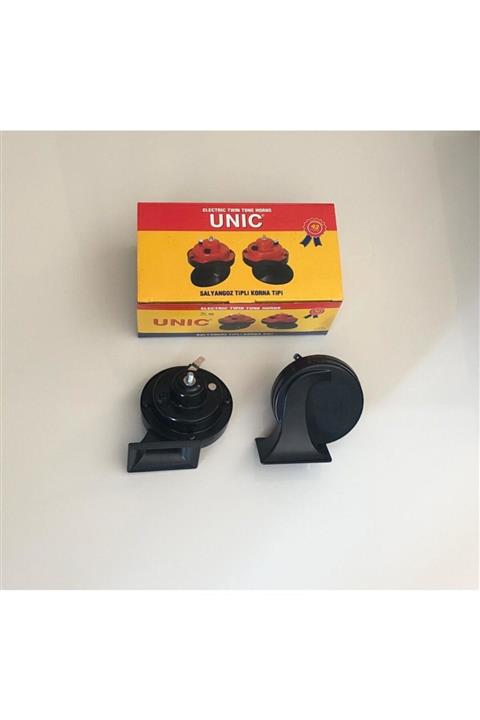 UNIC Korna Salyangoz Model 12 Volt Dadat Korna Ince Kalın Ses Tek Fişli