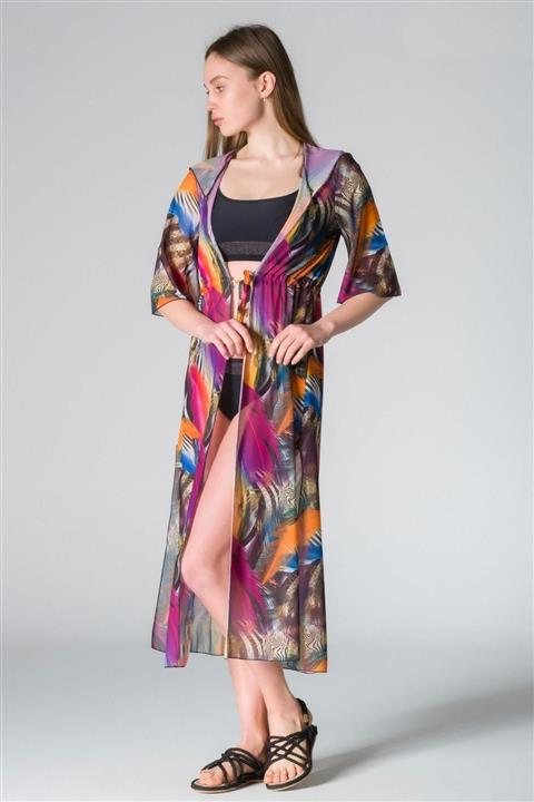 Freshness P-17 Kadın Tül Desenli Pareo