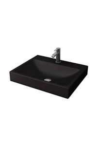 Bocchi Scala / Parma Tezgah Üstü Lavabo 60 Cm Mat Siyah