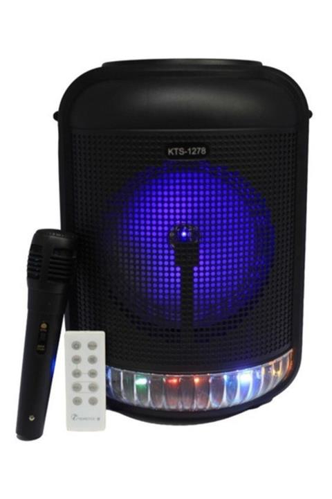 SIGHTZER Mikrofonlu Bluetooth Hoparlör Kablosuz Speaker Taşınabilir Ses Sistemi