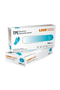 UNEX Tpe Eldivenler - 200lu (L - MAVİ)