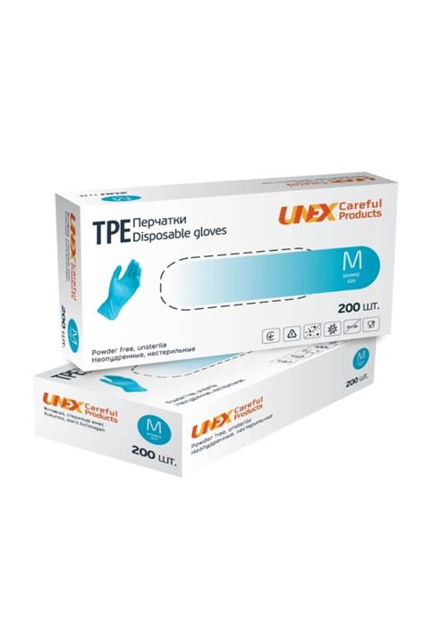 UNEX Tpe Eldivenler - 200lu (M- MAVİ)