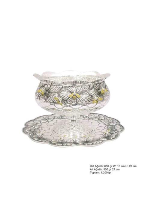 Ouis silver Arı Motifli Gümüş Boller