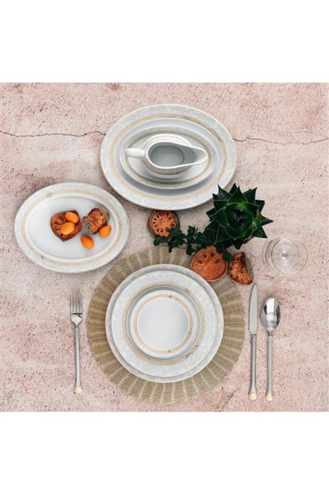 Güral Porselen Tolstoy 84 Parça Yemek Takımı - 5574