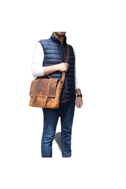 deritel Postacı Çantası Deri