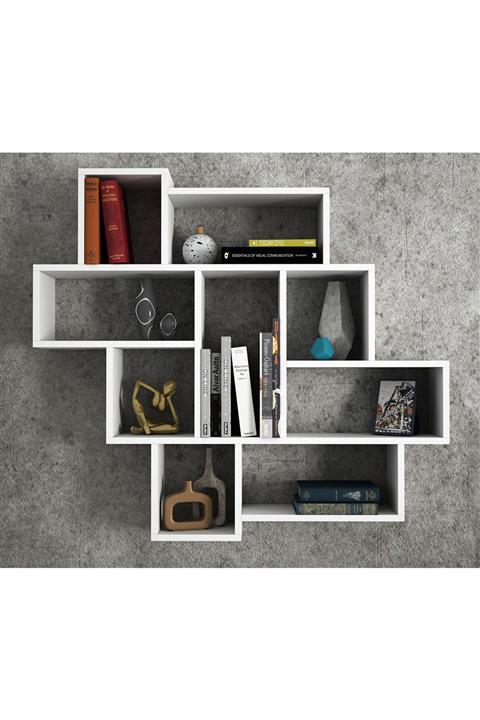 Dekorister Parola Duvar Rafı Beyaz