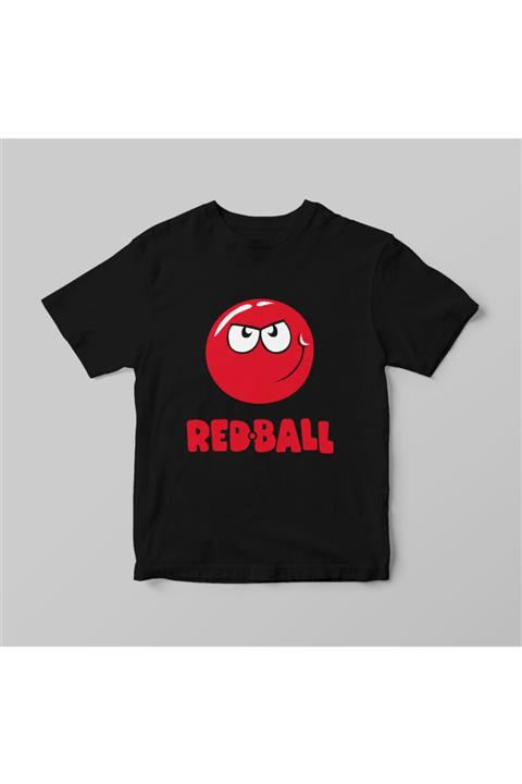 nrage Kadın Siyah Red Ball Top Tişört