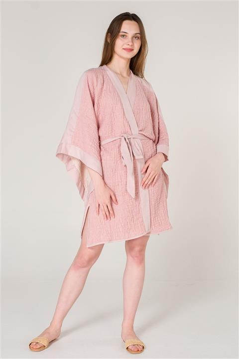 Miespiga Kybele Yumuşak Bürümcük Müslin Plaj Kimono