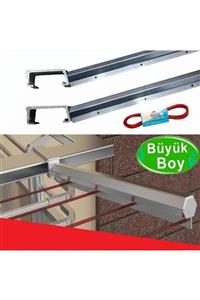 Yiğit Cetinel Balkon Çamaşır Kurutmalık Askılığı Kare Küpeşte Balkon Askısı 80x30 Mm