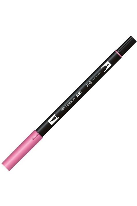 Tombow Marka: Dual Brush Pen Fırça Uçlu Keçeli Kalem Pink Rose T-703 Kategori: Kuru Boya Kalemi