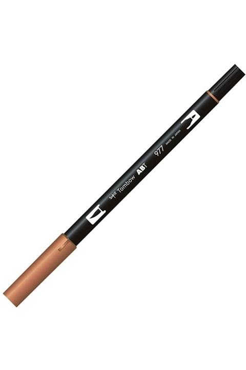 Tombow Marka: Dual Brush Pen Fırça Uçlu Eyer Kahvesi Keçeli Kalem T-977 Kategori: Kuru Boya Kalemi