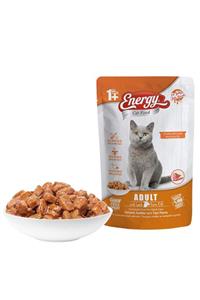 Energy Kuzu Etli Islak Kedi Maması 85 Gram-24 Adet