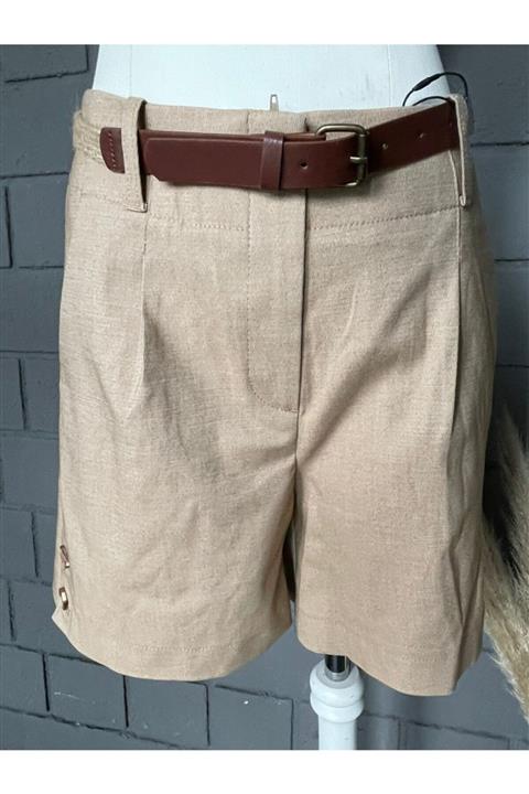 Dilvin 4801 Hasır Kemerli Şort 101a04801