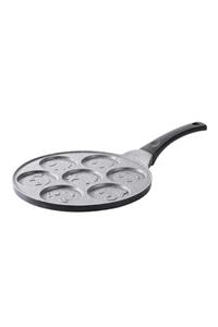 luxurianthome Emoji Döküm Gri Krep & Pankek Tavası 28 Cm