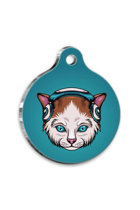 altın pati Yuvarlak Kedi Künyesi