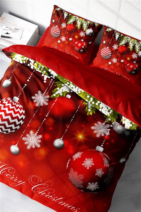 MonoHome Ny Balls 3d Dijital Baskılı Çift Kişilik Nevresim Takımı